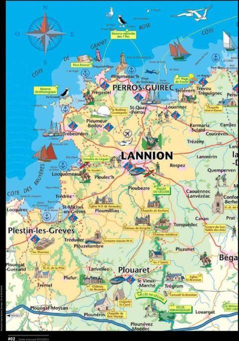 Maison Lannion Historique - Cote De Granit Rose エクステリア 写真